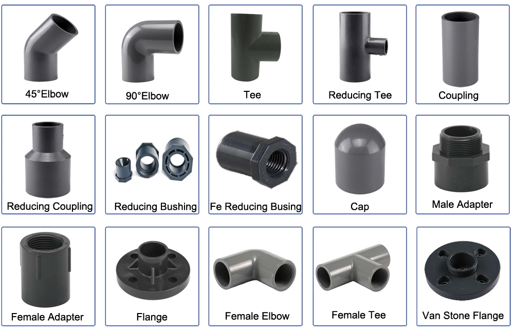 2021 Hot Sell UPVC Plastic Pipe Fittings